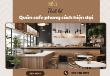 Mẫu Thiết Kế Quán Cafe Phong Cách Hiện Đại Đẹp Nhất