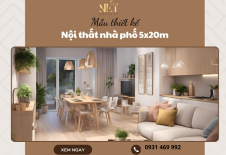 Mẫu thiết kế nội thất nhà phố 5x20m độc đáo