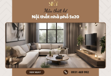 Mẫu thiết kế nội thất nhà phố 5x20 đẹp nhất