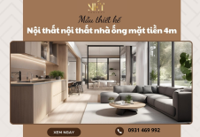 Mẫu thiết kế nội thất nhà ống mặt tiền 4m