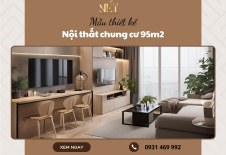 Mẫu thiết kế nội thất chung cư 95m2 độc đáo
