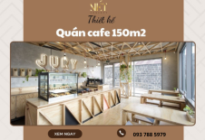 Mẫu Thiết Kế Quán Cafe 150m2 Độc Đáo