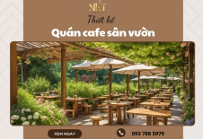 Thiết Kế Quán Cafe Sân Vườn Thoáng Mát