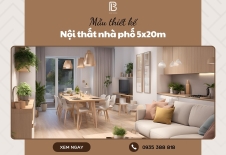 Mẫu thiết kế nội thất nhà phố 5x20m độc đáo