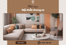 Cách phối màu nội thất chung cư