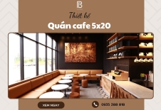 Thiết Kế Quán Cafe 5x20 Cực Sáng Tạo