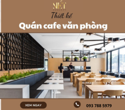 Mẫu Thiết Kế Quán Cafe Văn Phòng Tiện Nghi