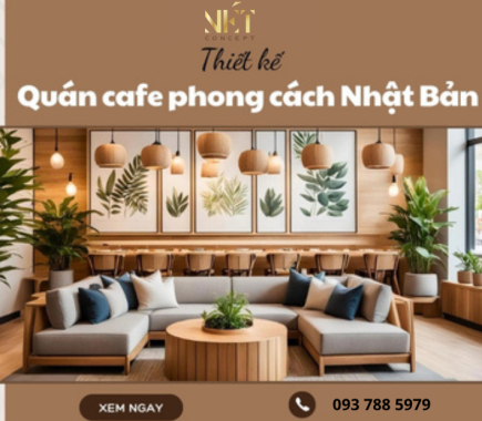 Thiết Kế Quán Cafe Phong Cách Nhật Bản Thanh Lịch