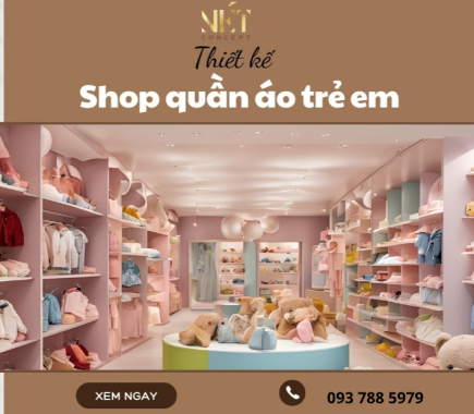 Thiết Kế Shop Quần Áo Trẻ Em Đáng Yêu