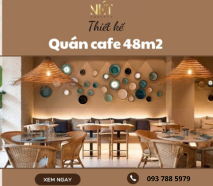 Tips  Thiết Kế Quán Cafe 48m2 Độc Đáo