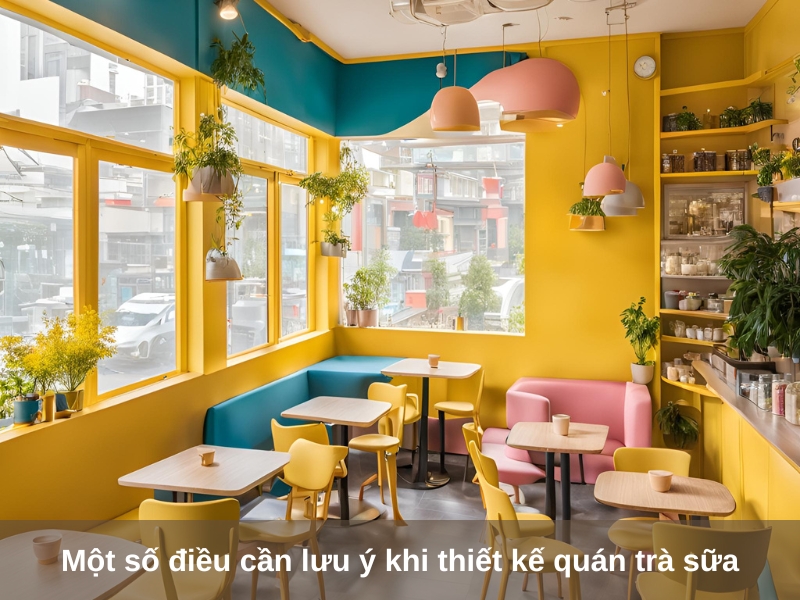 mot so dieu can luu y khi thiet ke quan tra sua