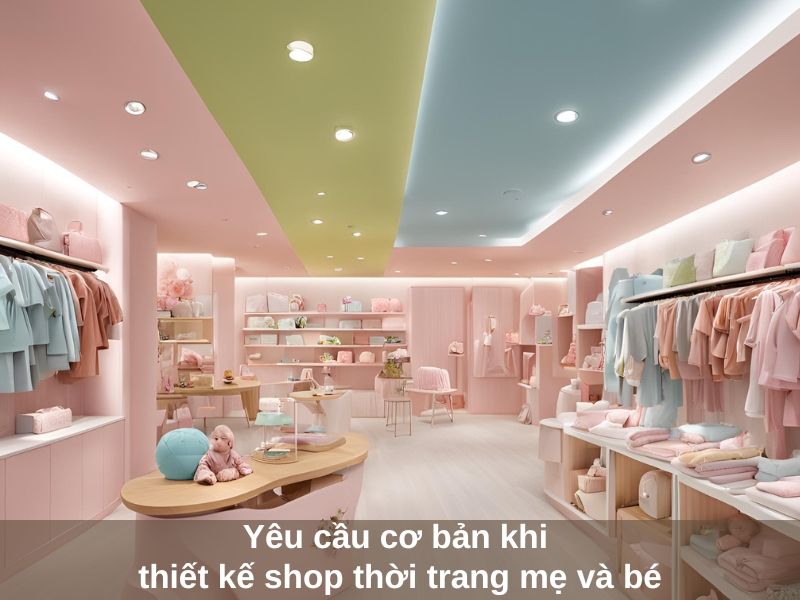 yeu cau co ban khi thiet ke shop thoi trang me va be