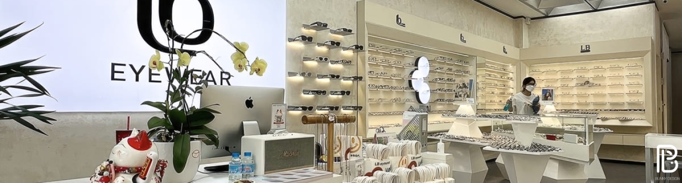 THIẾT KẾ THI CÔNG SHOP MẮT KÍNH 80M2 - BÌNH THẠNH