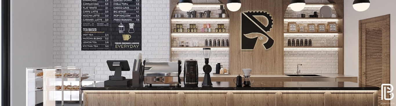 THIẾT KẾ NỘI THẤT QUÁN CAFE 250M2 - VẠN PHÚC,TP HCM