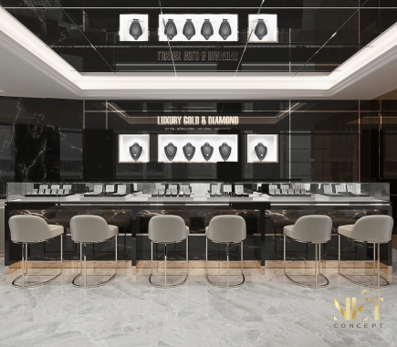 Thiết kế cửa hàng trang sức tại quận 1 | Nét Concept
