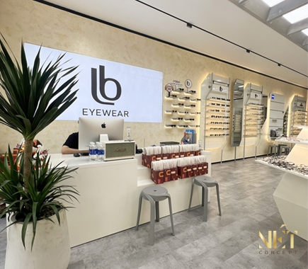 Dự Án Thiết Kế Thi Công Shop Mắt Kính LB Eyewear Tại Quận 12