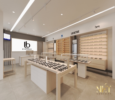 Dự Án Thiết Kế Thi Công Shop Mắt Kính LB Eyewear 