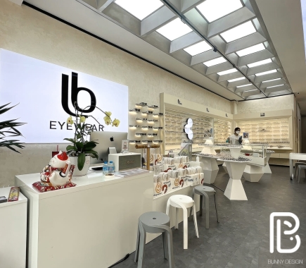 THIẾT KẾ THI CÔNG SHOP MẮT KÍNH 80M2 - BÌNH THẠNH