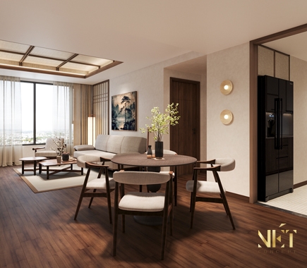 Thiết kế nội thất căn hộ 80m² Kiều by Kita Quận 5  Ấm áp, tinh tế và hiện đại
