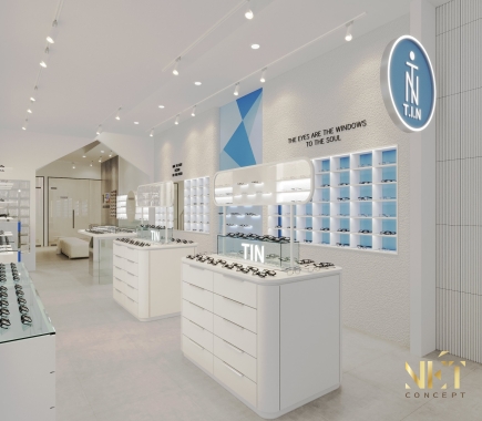 Thi công shop mắt kính hiện đại trọn gói tại Thủ Đức | Nét Concept